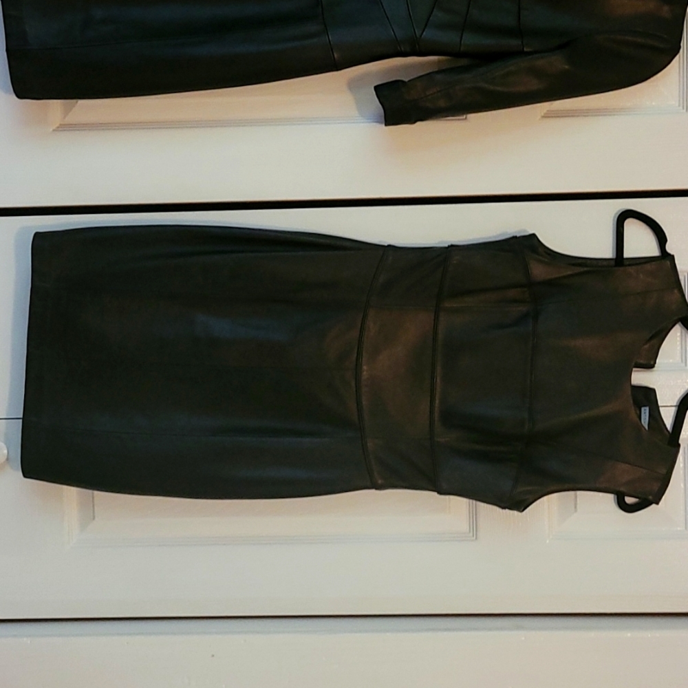 Antonio Melani leather dress size 2